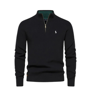 Suéter Polo Premium Meio Ziper