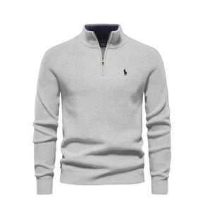 Suéter Polo Premium Meio Ziper
