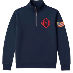 Suéter J.E Americano Azul Marinho