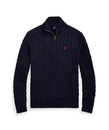 Suéter Polo Tricot Meio Ziper