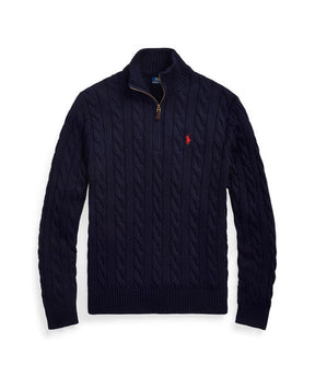 Suéter Polo Tricot Meio Ziper