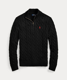 Suéter Polo Tricot Meio Ziper