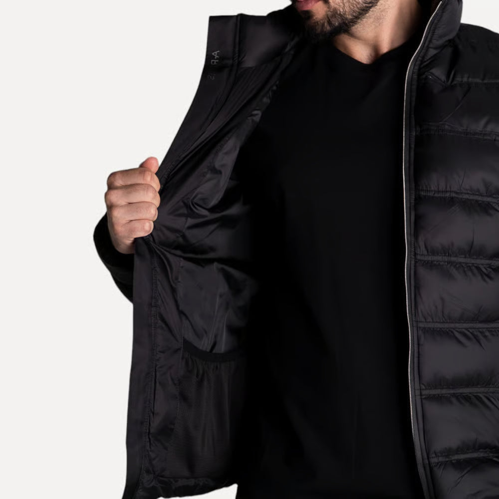 Jaqueta puffer Nylon Aramis Preta