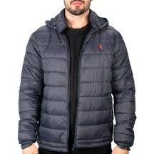 Jaqueta puffer preta RL