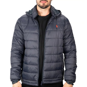 Jaqueta puffer preta RL