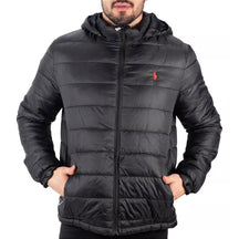 Jaqueta puffer preta RL