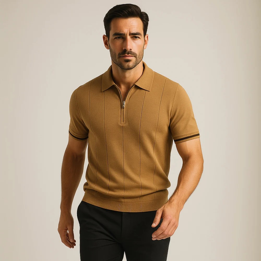 Camisa Polo Meio Zíper Riviera